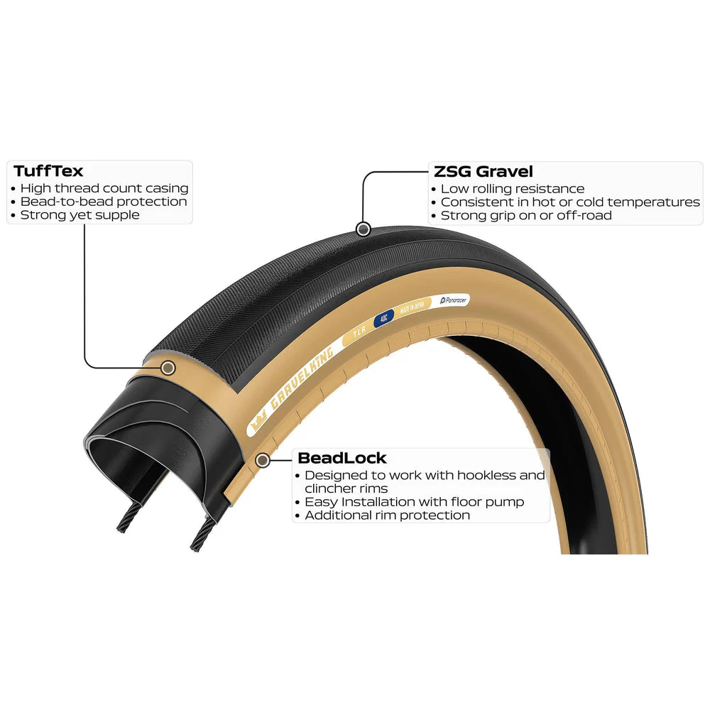 Panaracer GravelKing V2 Slick Brown 700 - Image 3