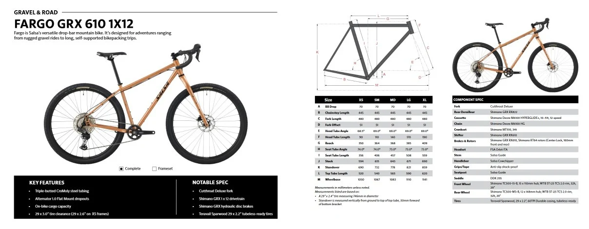 Salsa Fargo GRX 610 - Image 5